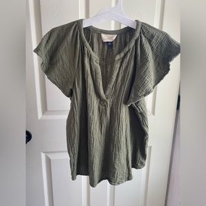 Olive green blouse
